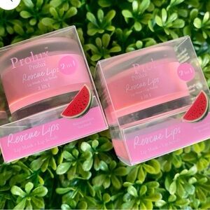 Rescue Lips 2-in-1 Lip Mask and Scrub - Pink Watermelon New